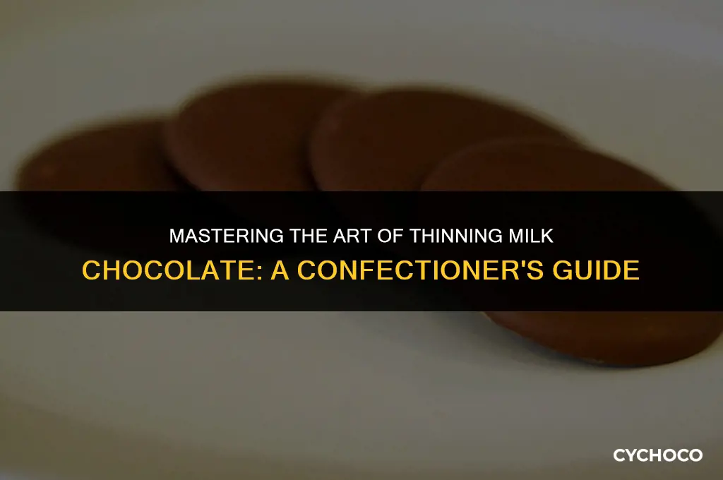 how to thin milk chocolate