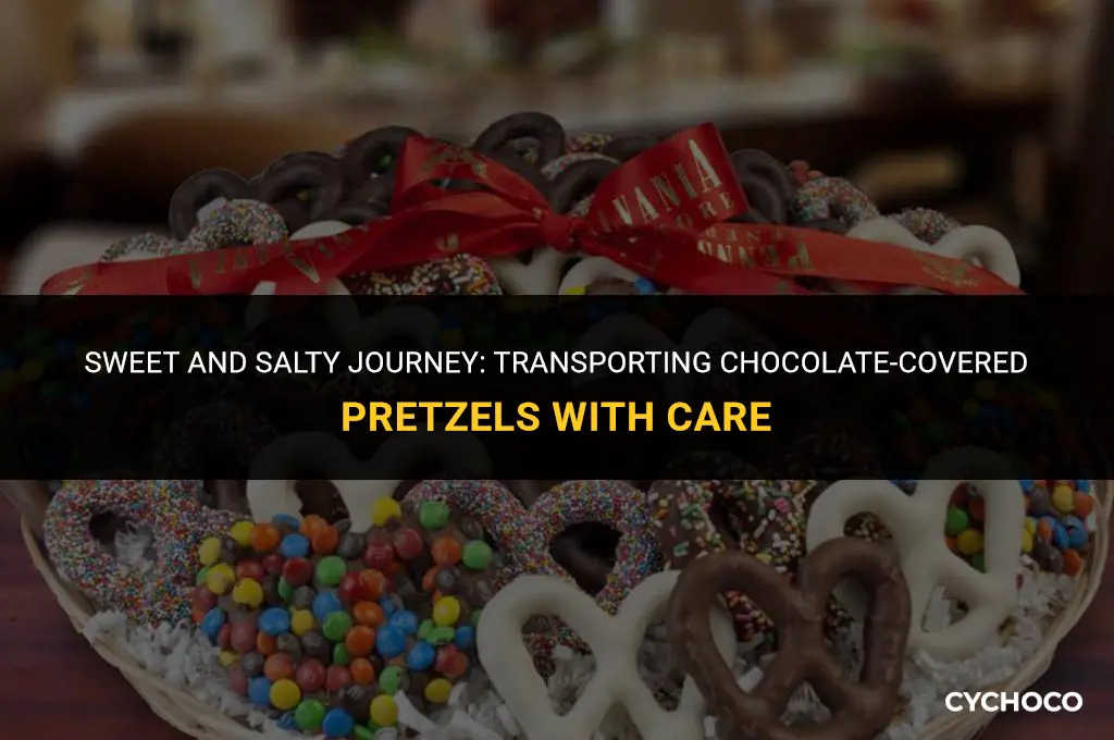 how to transport chocolate covered pretzels
