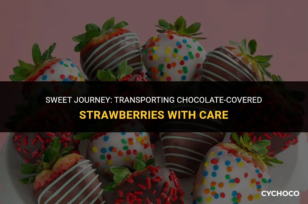 how to travel with chocolate covered strawberries