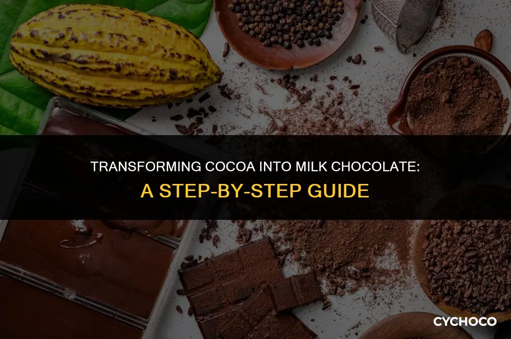 how to turn 100 cocoa into milk chocolate