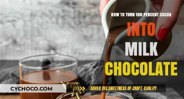 Transforming Pure Cocoa into Creamy Milk Chocolate: A Step-by-Step Guide