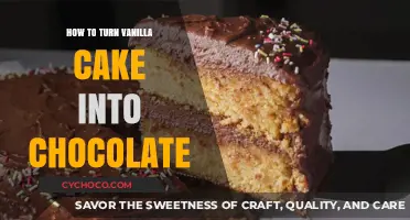 Transform Vanilla Cake to Decadent Chocolate Delight: Simple Steps