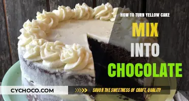 Transform Yellow Cake Mix into Decadent Chocolate Cake: Simple Steps