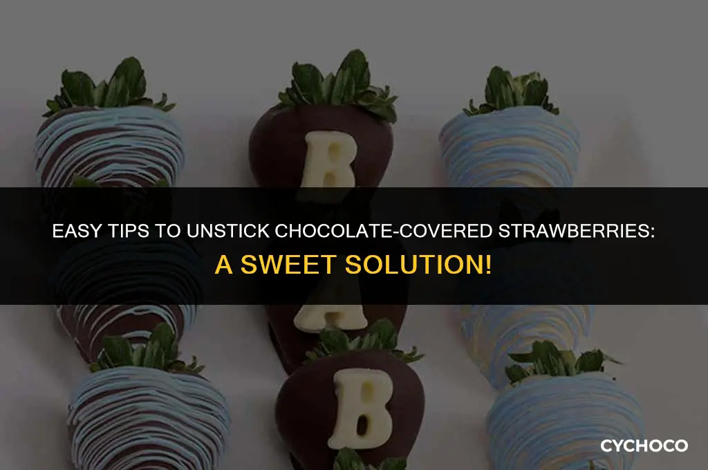 how to unstick chocolate covered strawberries