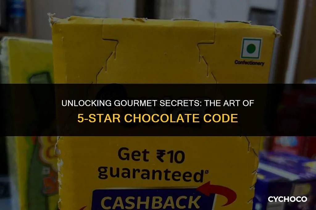 how to use 5 star chocolate code