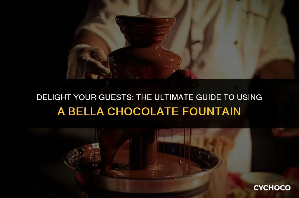 how to use a bella chocolate fountain