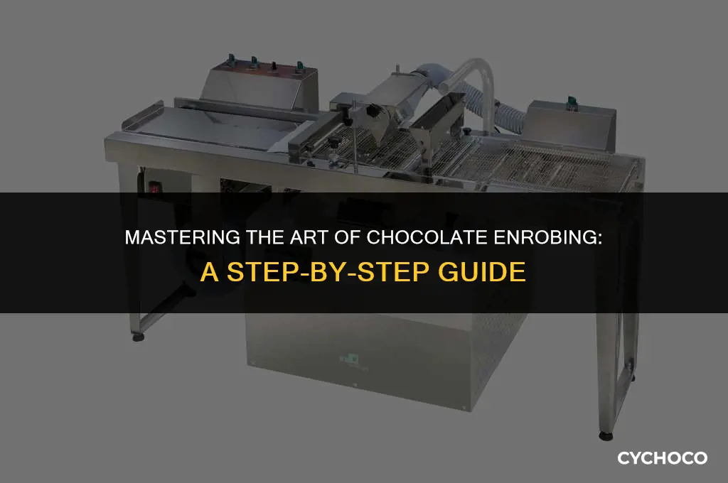 how to use a chocolate enrober