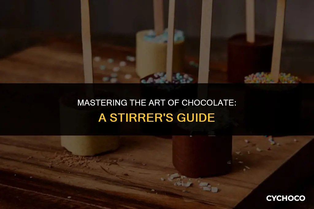how to use a chocolate stirrer