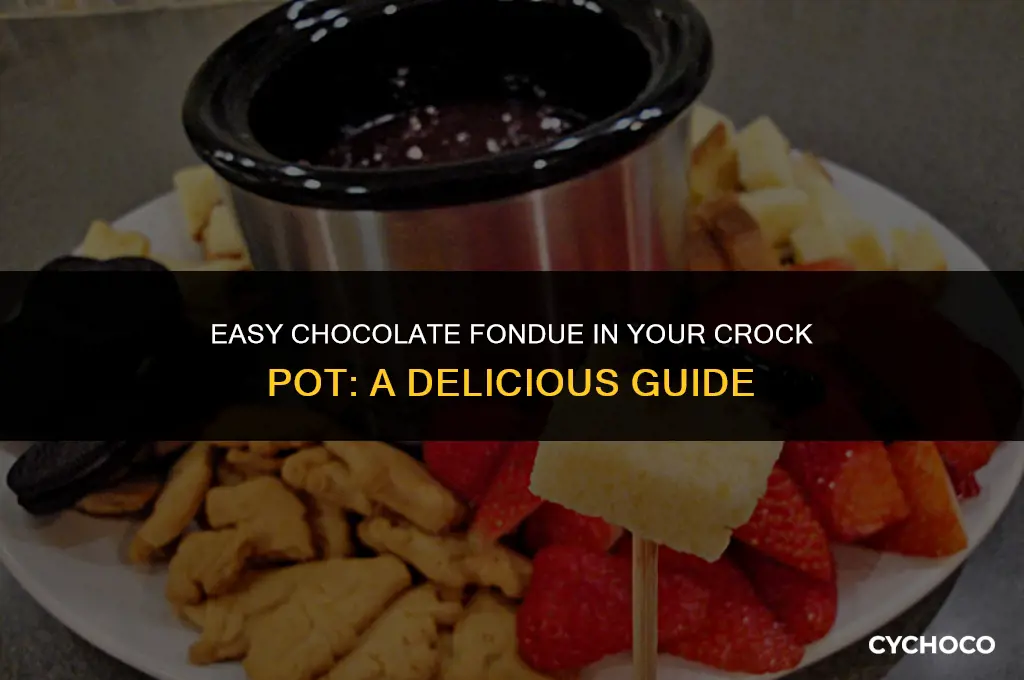 how to use a crock pot for chocolate fondue