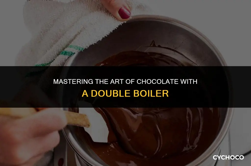 how to use a double boiler for chocolate