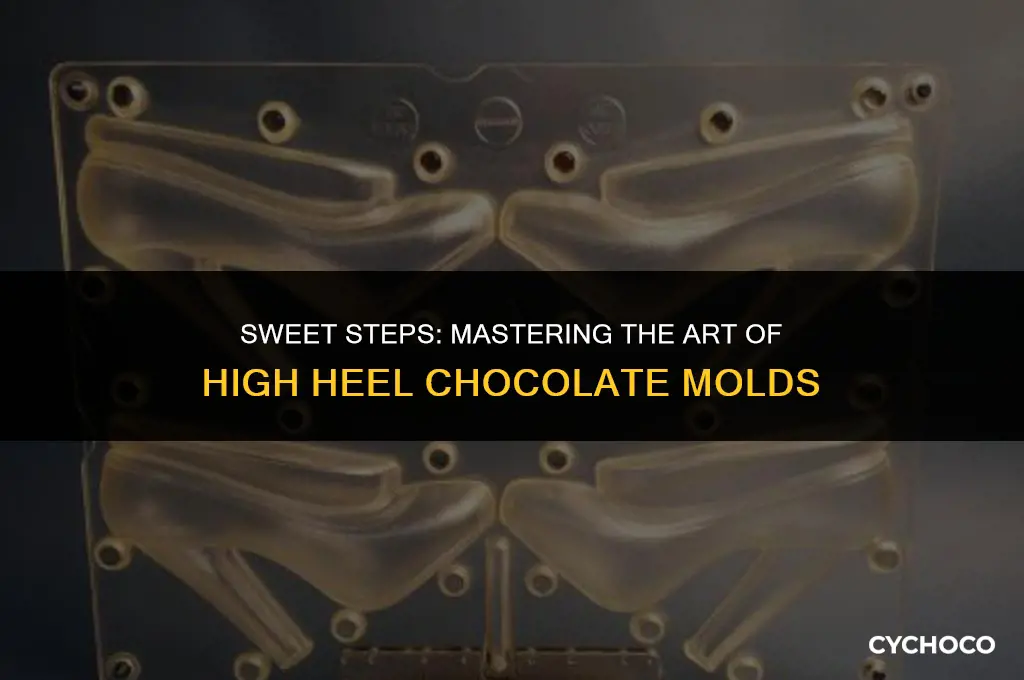 how to use a high heel chocolate mold