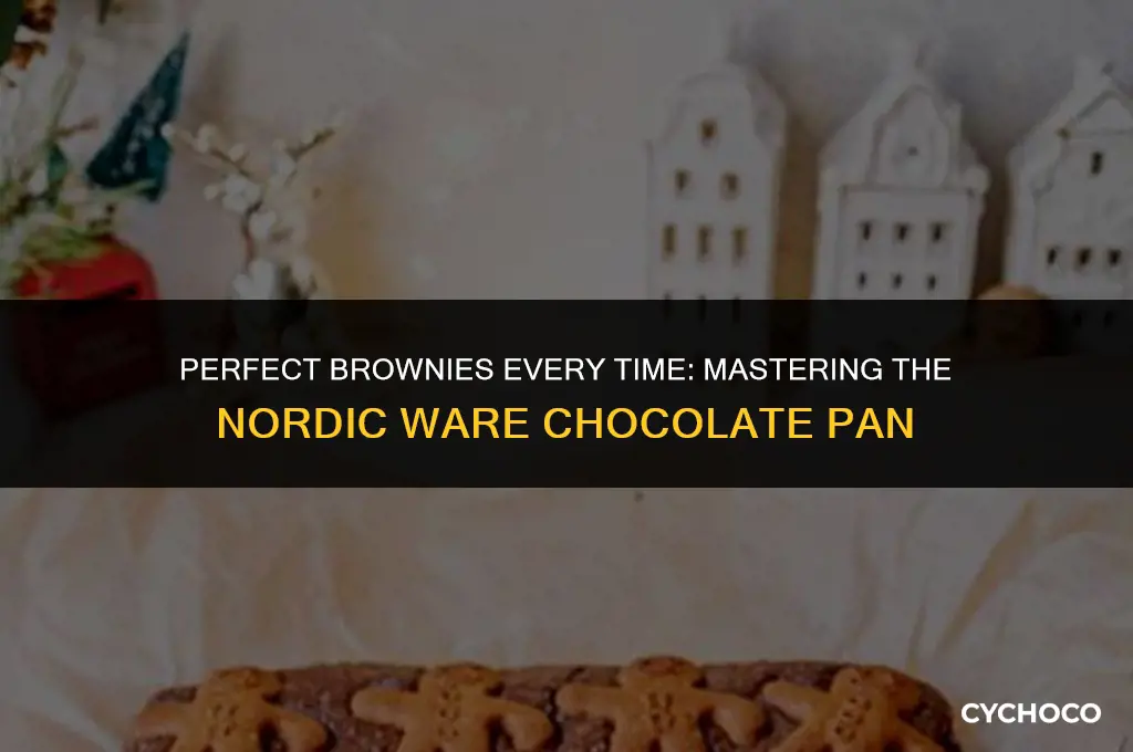 how to use a nordic ware chocolate pan for brownies