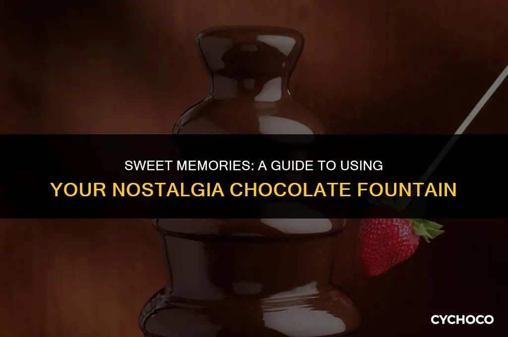 how to use a nostalgia chocolate fountain