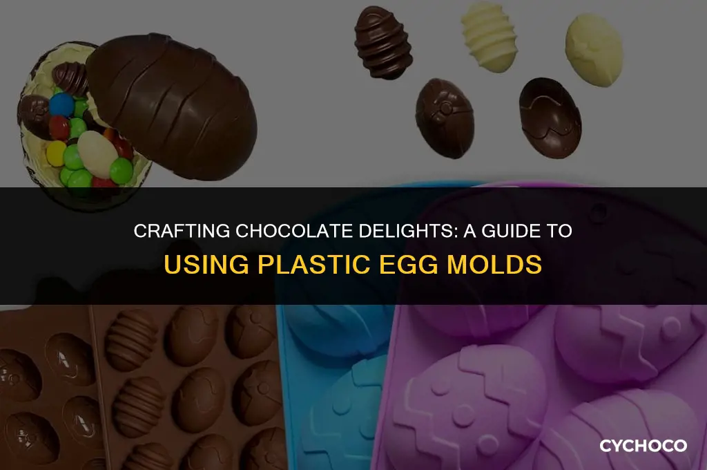 how to use a plastic egg molds for chocolate