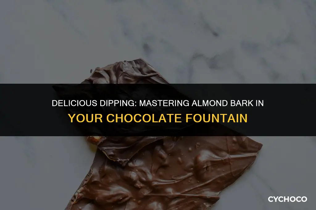 how to use almond bark in chocolate fountain