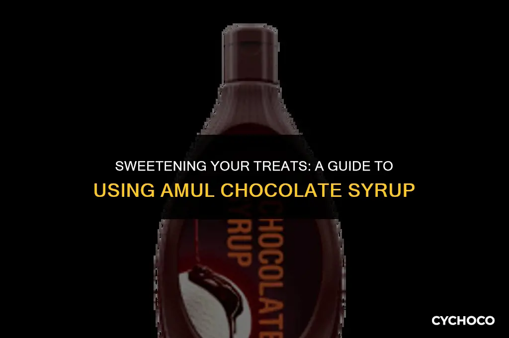 how to use amul chocolate syrup