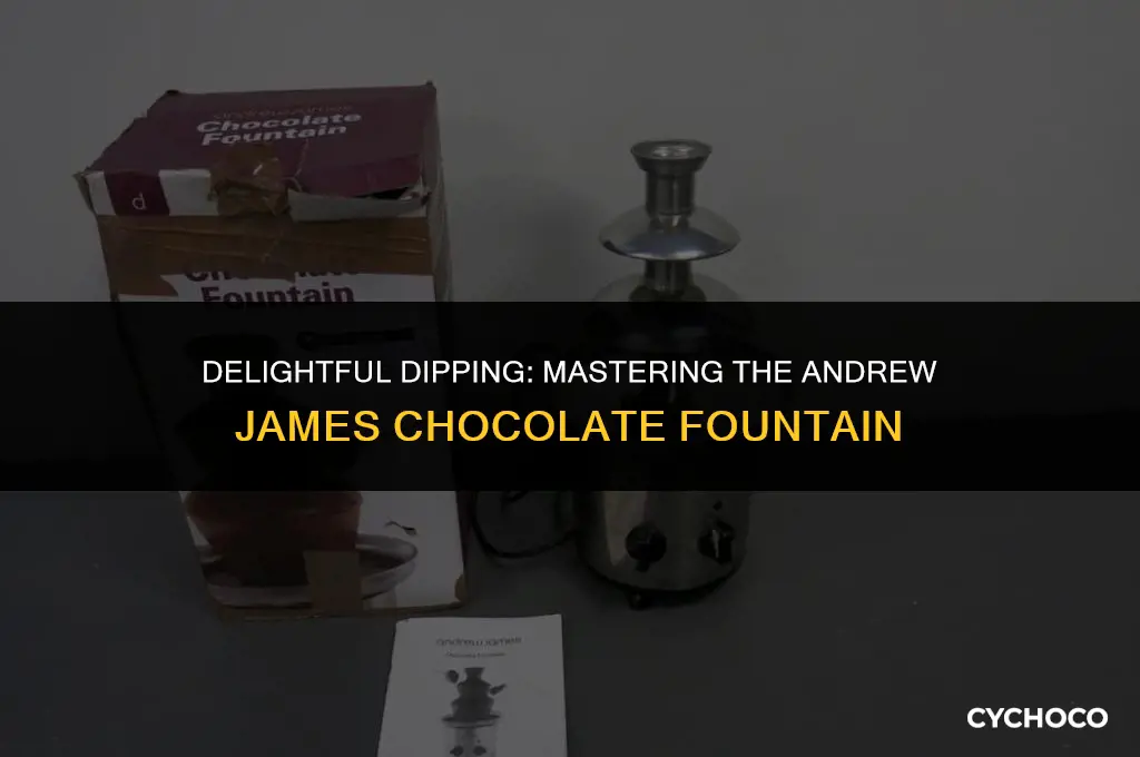 how to use andrew james chocolate fountain