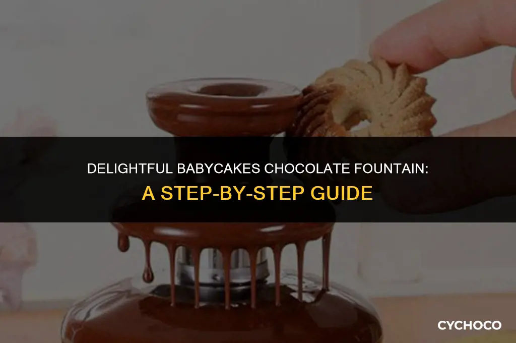 how to use babycakes chocolate fountain
