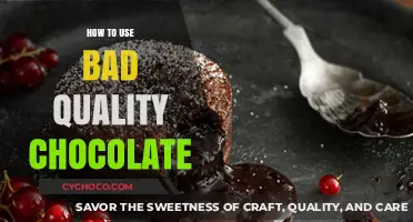 Sweet Salvation: Transforming Inferior Chocolate into Decadent Delights