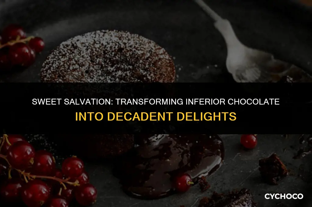 how to use bad quality chocolate