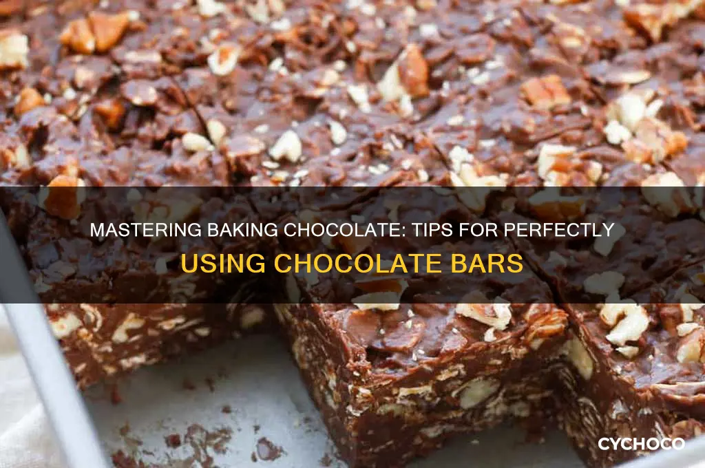 how to use baking chocolate bar
