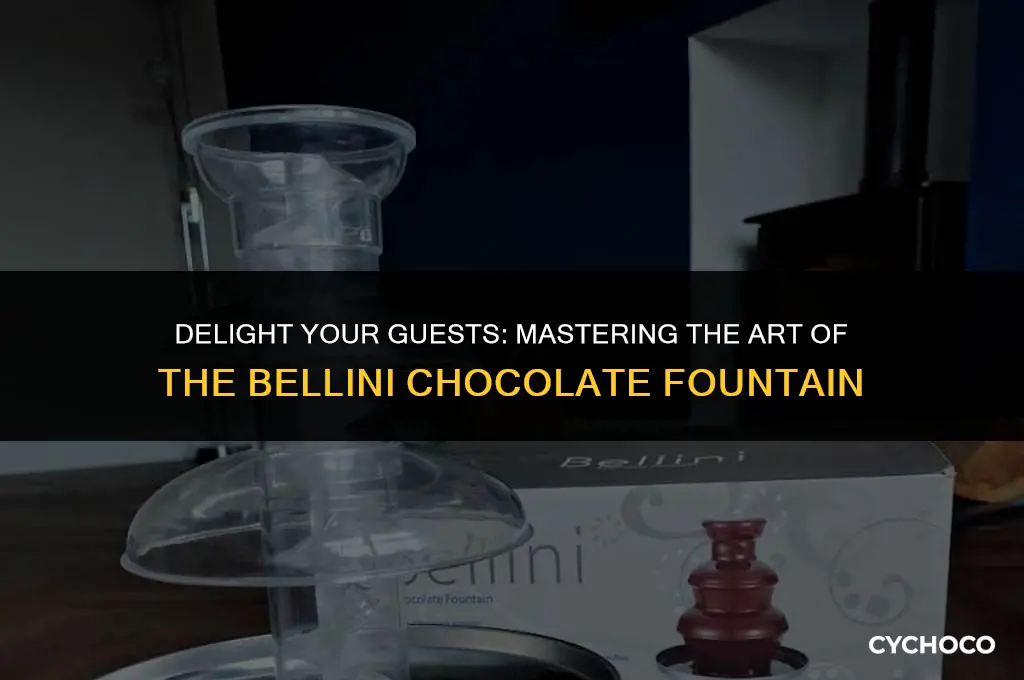 how to use bellini chocolate fountain