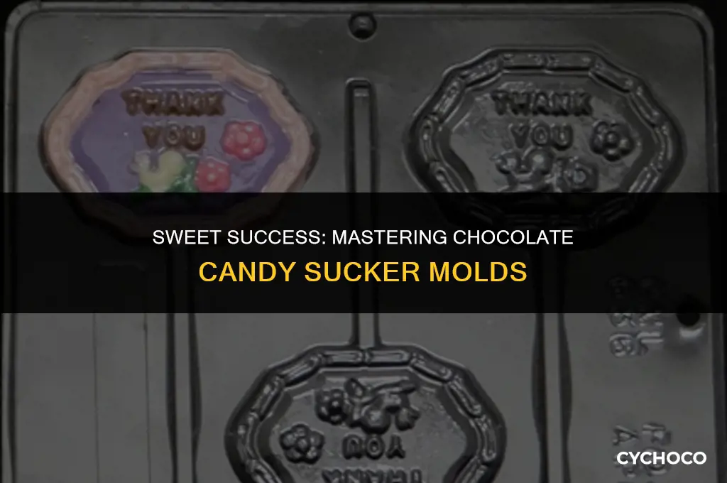 how to use candy sucker mold for chocolate
