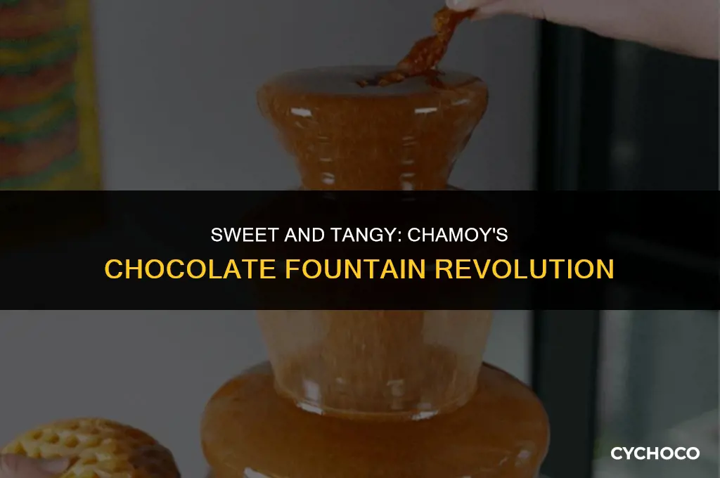 how to use chamoy in chocolate fountain