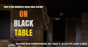 Elegant Chocolate Tablecloths: Transforming Black Tables with Style