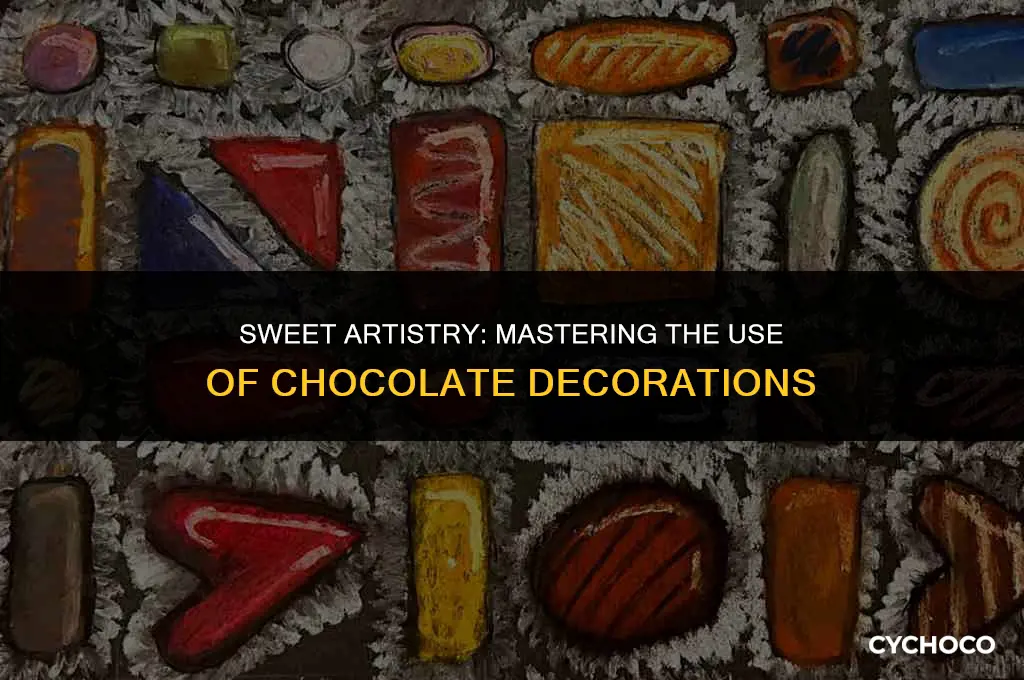 how to use chocolate decorations
