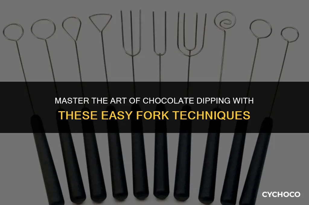 how to use chocolate dipping fork