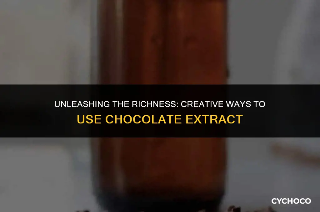 how to use chocolate extract