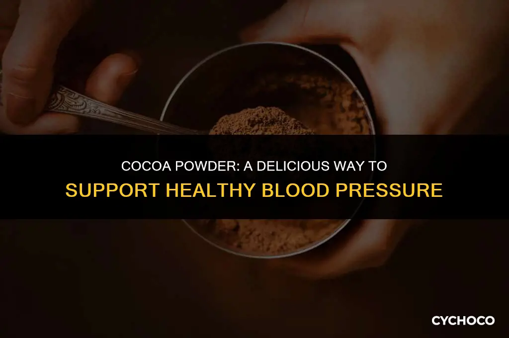 how to use cocoa powder to lower blood pressure