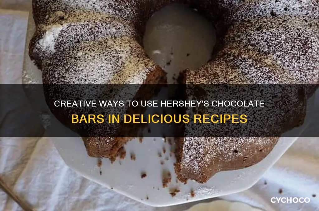 how to use herseys chocolate bars in recipes