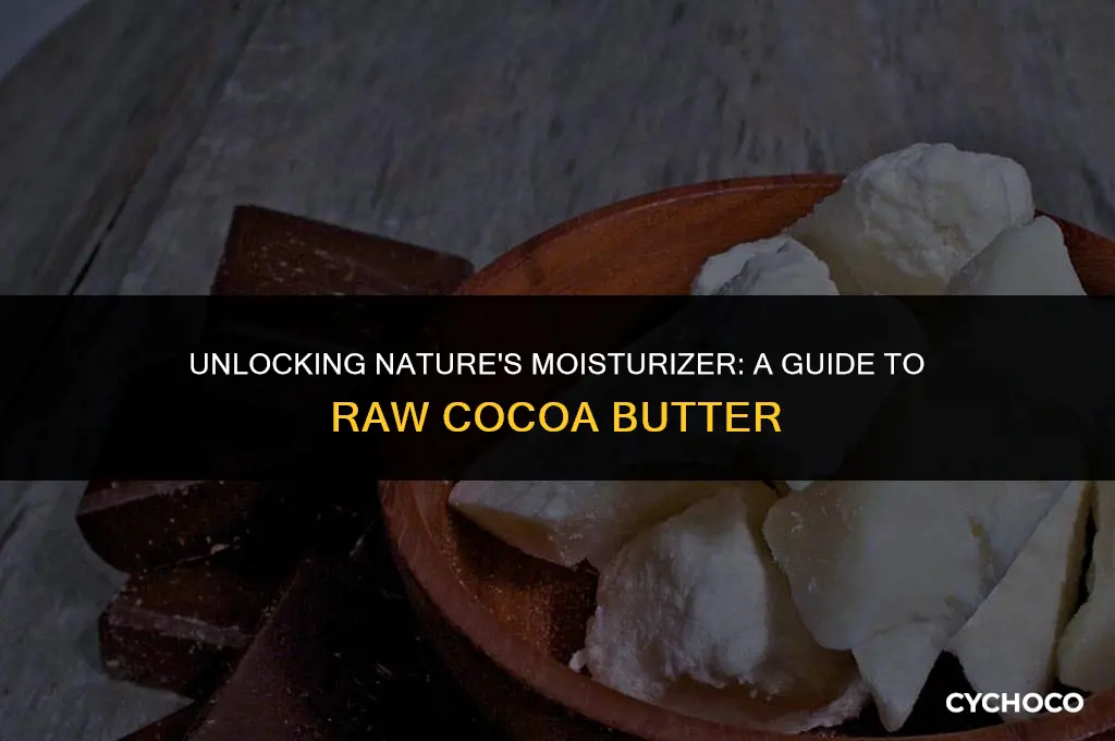 how to use raw unrefined cocoa butter