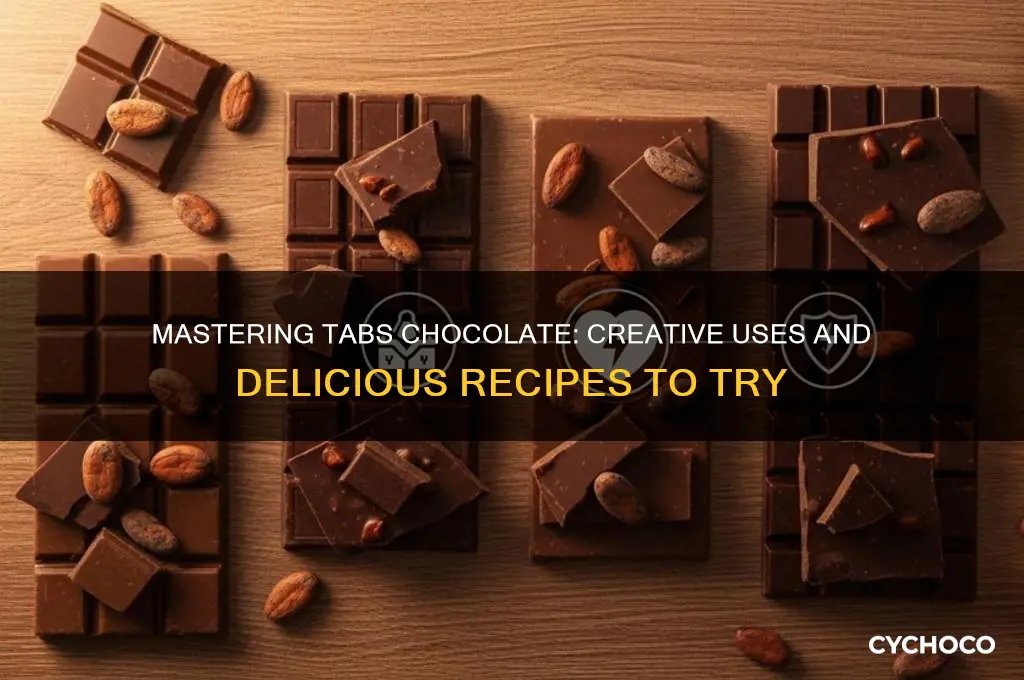 how to use tabs chocolate