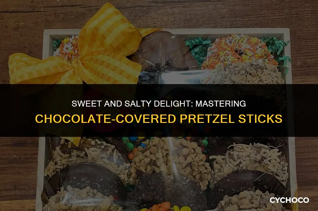 how to wrap chocolate covered pretzel sticks