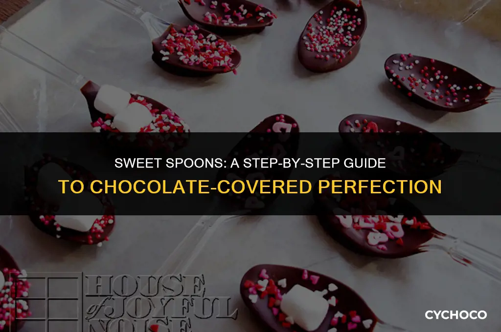 how to wrap chocolate covered spoons