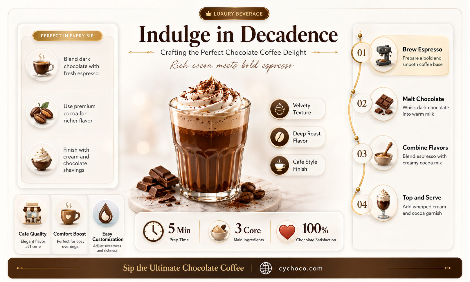 how to make a chocolate coffee drink