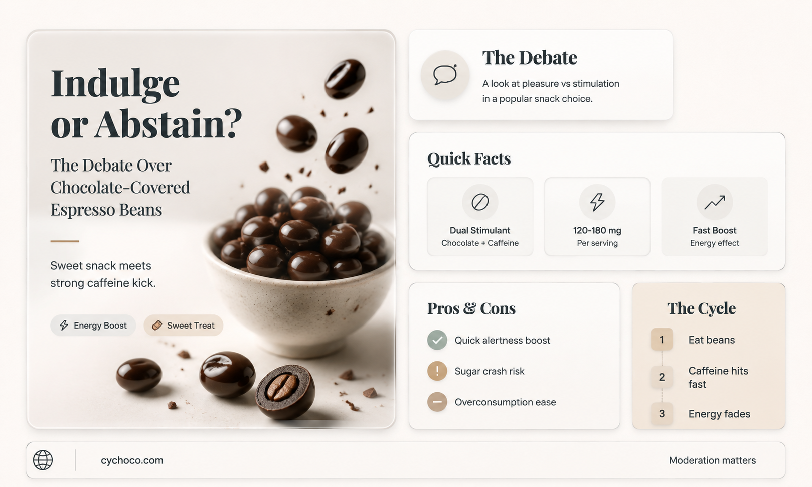 are you supposed to eat chocolate covered espresso beans