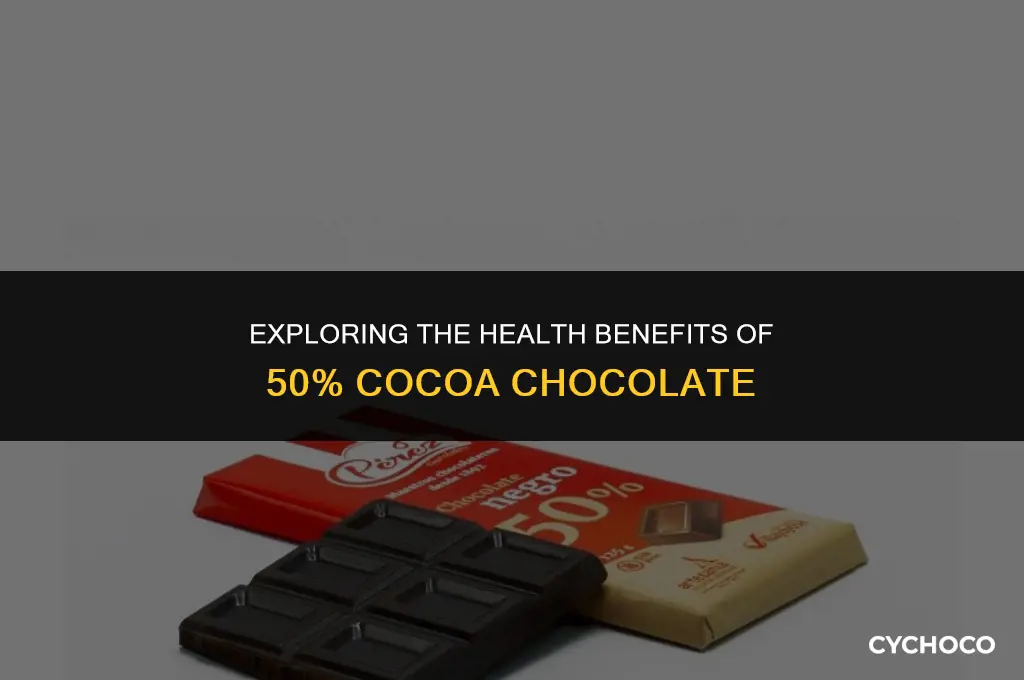 is 50 cocoa chocolate good for you