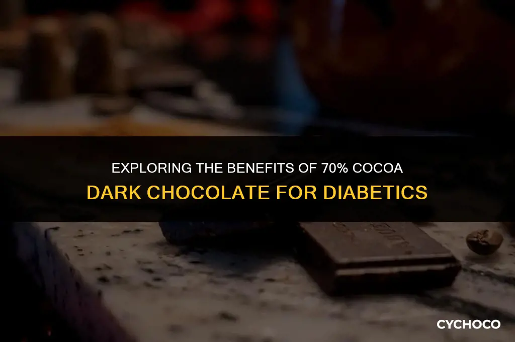 is 70 cocoa dark chocolate good for diabetics
