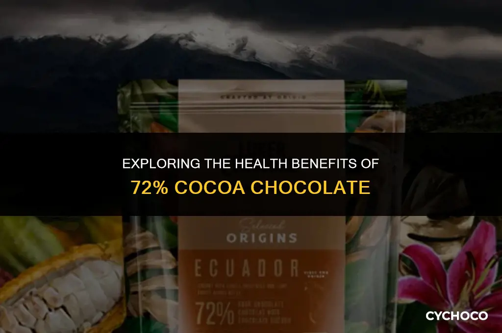 is 72 cocoa chocolate good for you
