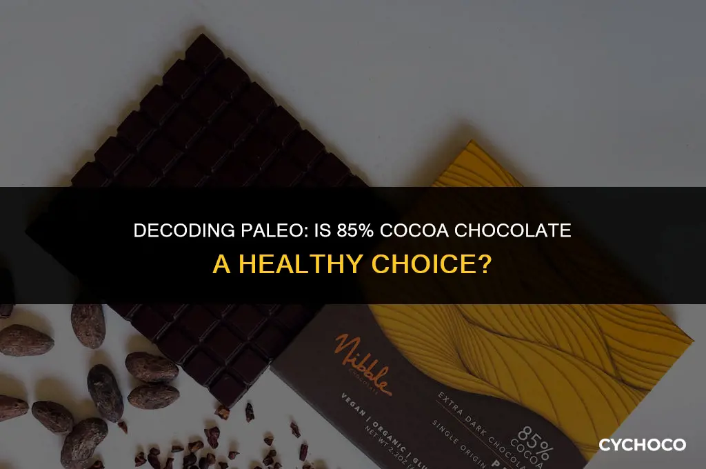 is 85 cocoa chocolate paleo
