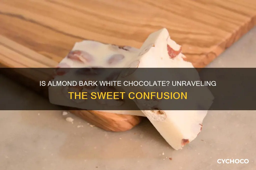is almond bark white chocolate