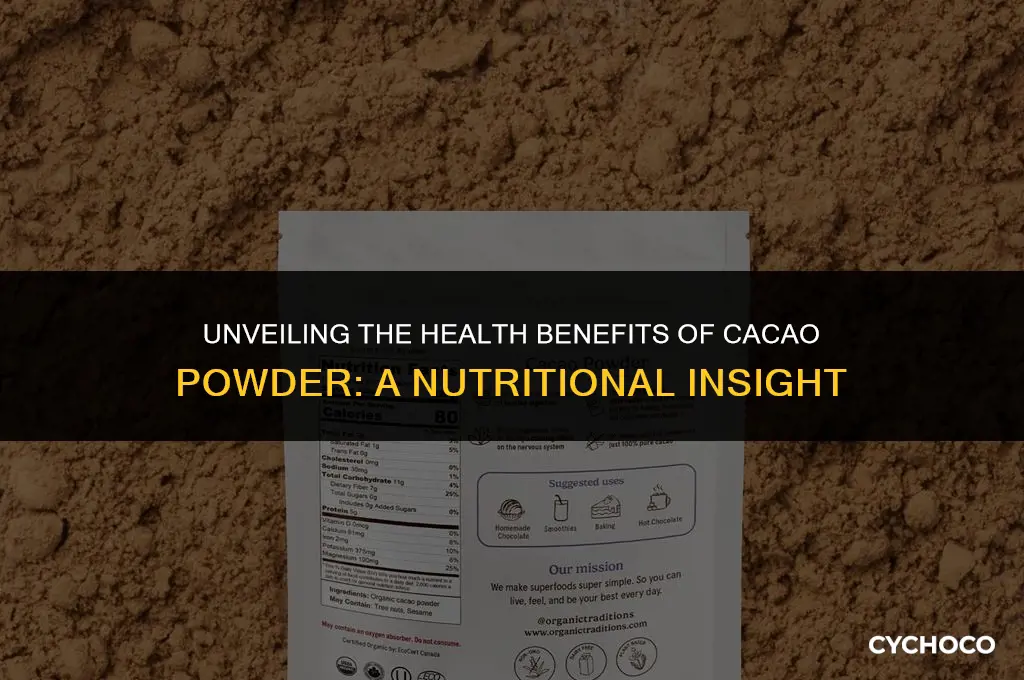 is cacao powder healthy