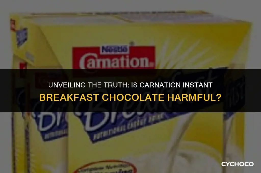 is carnation instant breakfast chocolate bad for you