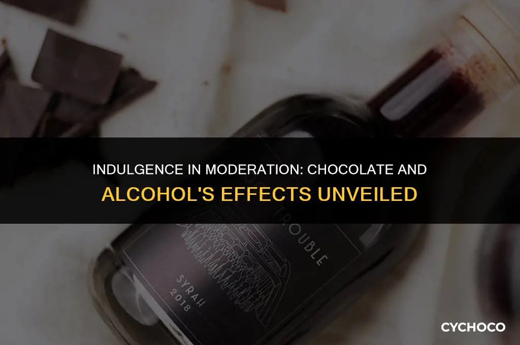 is chocolate and alcohol bad