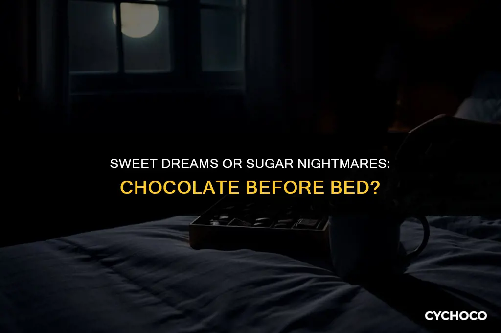 is chocolate at night bad