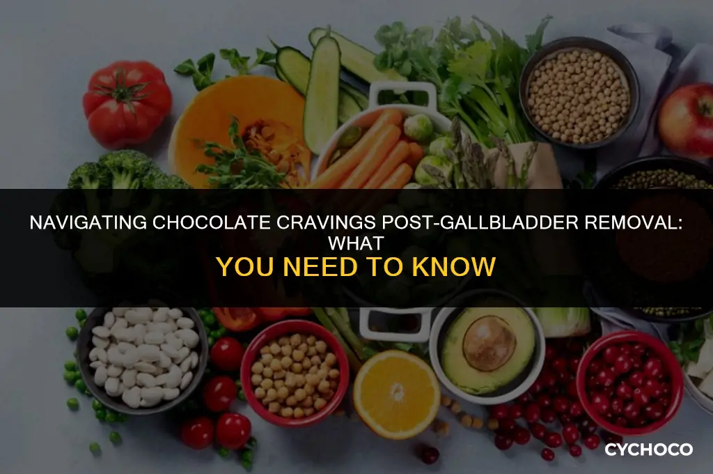 is chocolate bad after gallbladder removal